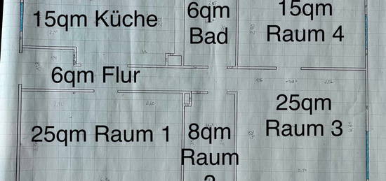 Sanierte 4-Raum-Wohnung im EG mit Gartennutzung zu vermieten