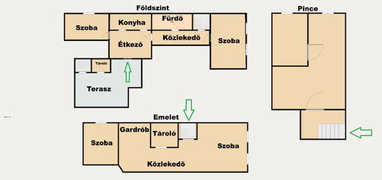 Kecskemét Táncsics Mihály utcában eladó egy 100 m2-es társasházi lakás!