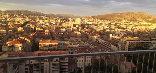 Appartement T3/4 Marseille Vauban vue panoramique