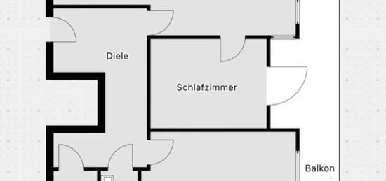 3 Zimmer-Wohnung mit Balkon im Hildener Norden