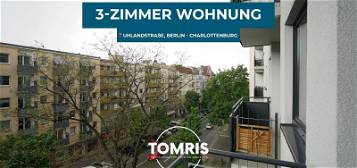 3-Zimmer-Wohnung mit 2 Balkonen auf der Uhlandstraße in Berlin-Charlottenburg!