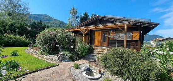 Holzblockhaus mit Garage und Gartenparadies - sonnige Naturoase im Steyrtal/Leonstein