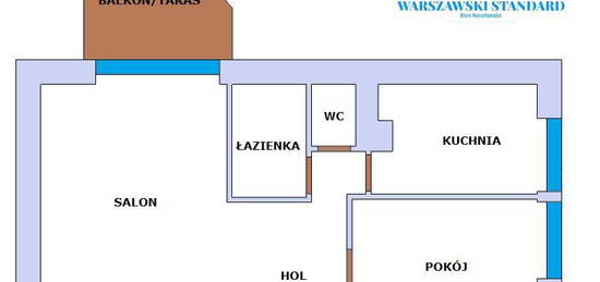 ul. Dembowskiego 42,4m2 + taras. Ciche z przyjemnym widokiem