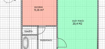 Kawalerka 36m2 Parter Nowolipki