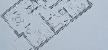 Bezugsfreie, lichtdurchflutete 2Zi Wohnung, Top-Lage