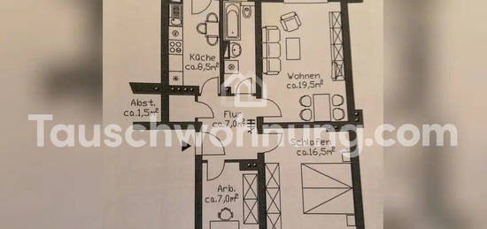 [TAUSCHWOHNUNG] 3-Zimmer-Wohnung mit Balkon in Lichtenberg/Ringbahnnähe