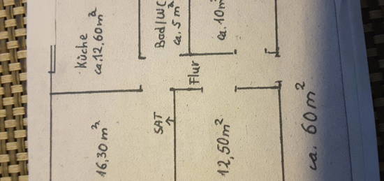 Helle Altbauwohnung,  ca. 60qm, 450, Euro Kaltmiete, Nähe Meierte