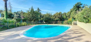 Antibes location 3 pieces meuble a l'annee piscine grande terrasse