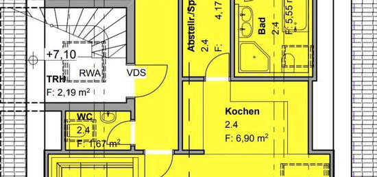 Helle & ruhe 3,5 Zimmer Dachgeschosswohnung in Wasserburg