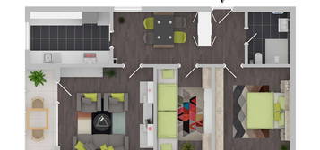 Modernisierte taghelle 4 Zimmerwohnung Aufzug, Einbauküche, Stellplatz, Keller, Elektrosmogschutz