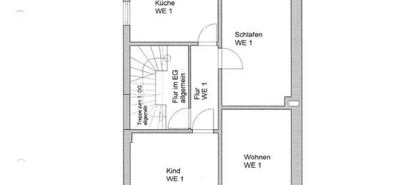 3 Zimmerwohnung im 3 Familienhaus 620€