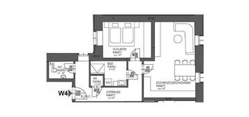 Neu errichtete Wohnung im Vierkanthof 58m²