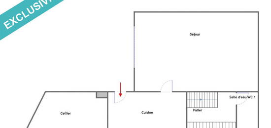 92170 – Vanves – Hauts de Vanves – Pavillon 3p de 70m2- Cour de 10m2 – Atelier/Cellier