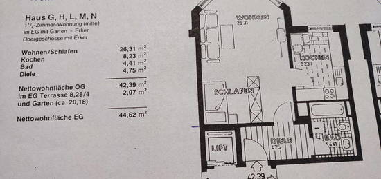 1,5 Zimmer Wohnung Appartement Nähe Universität Augsburg