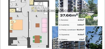 Nowe! 2pok 37,66m² Pd Balkon ok.ul.Wrocławskiej 0%