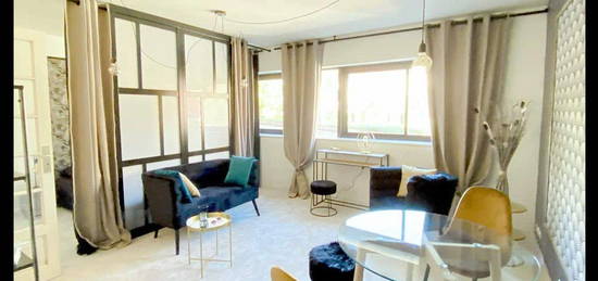 Grand studio pour étudiant à Biarritz, 35 m2 coin couchage séparé, quartier jardin public