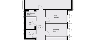 4-Zimmer-Wohnung mit Einbauküche in Putzbrunn