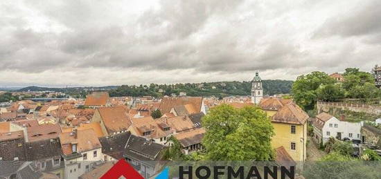 Exklusiver Ausblick übers Dächermeer der Meißner Altstadt aus 2R-DG-Wohnung