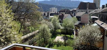 Großwohnung geteilt in zwei Einheiten, Wohnungseigentum mit Gartenanteil und Garagengebäude (Haushäfte zweiter Stock und Dachgeschoß)