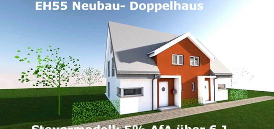 In Minden: Doppelhaus als Kapitalanlage. 5% AfA über 6 Jahre, 3% folgend bei Invest in ein Neubau- Projekt.