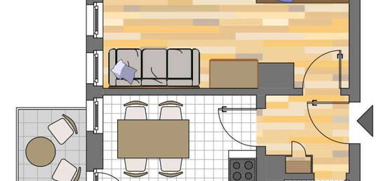 1-Zimmer-Wohnung in Kamen Mitte ab 01.02.2025