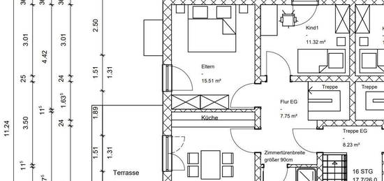 Erstbezug 4,5-Souterrain-Wohnung mit Terrasse in Moorenweis