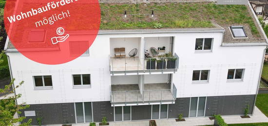 Nagelneue 3-Zimmer Wohnung mit Balkon und Garten