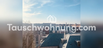 Tauschwohnung: 1 Zi.-Wohnung über den Dächern Schwabings mit Balkon