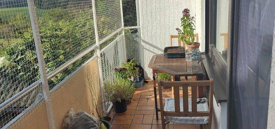 Schöne 90m2 Wohnung mit Kamin, Balkon & Katzengeeignet