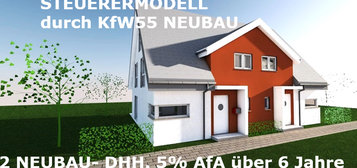 In Minden: STEUERMODELL durch KfW55 NEUBAU. 5% AfA über 6 Jahre. 2 Neubau-DHH.