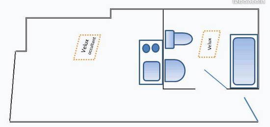 STUDIO 14 m² TOURS CENTRE 226 rue d’Entraigues