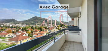 VOIRON, T3 66 m²  balcons et garage