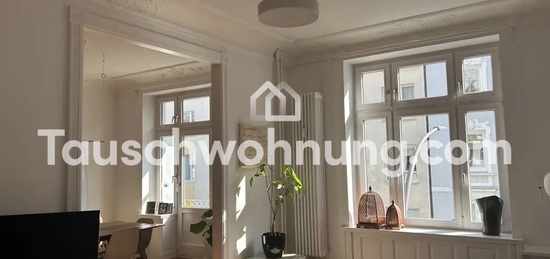 Tauschwohnung: Renovierter 3,5 Zimmer Altbau mit Blick ins Grüne