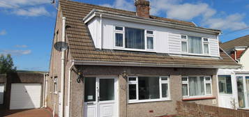 Semi-detached house for sale in Park Place, Sarn, Bridgend, Bridgend County. CF32