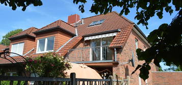 außergewöhnliche Obergeschosswohnung über 2 Etagen mit Blick auf den Ostfriesland-Wanderweg