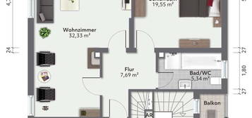 Renovierte, gepflegte Maisonette Wohnung mit Aussenstellplatz  in begehrter Lage von  Stadt Aßlar