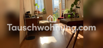 Tauschwohnung: Helle 2 Raumwohnung mit Balkon und Blick ins Grüne