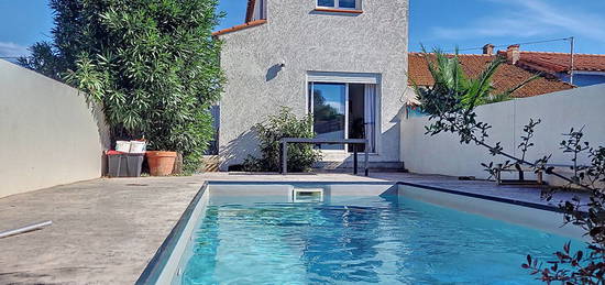 Canet plage maison T4 avec piscine