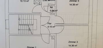 Schöne, gut geschnittene 3 Raumwohnung in Wolfsanger