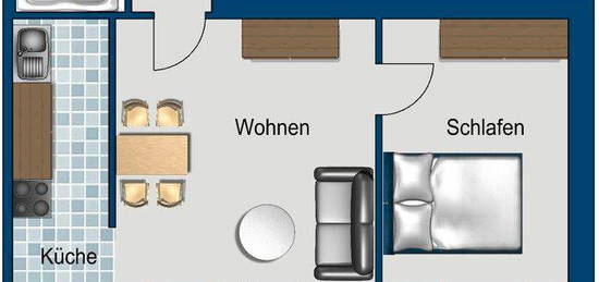 Tolle 2-Zimmer-Wohnung im beliebten Pempelfort