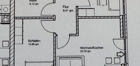 3 Zimmer Wohnung in Ebsmoor