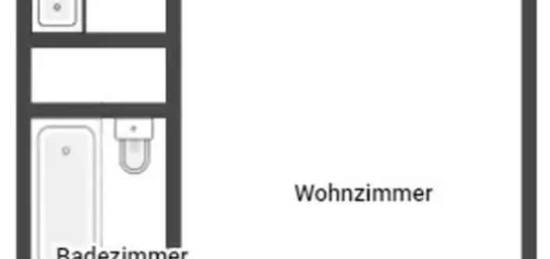 Schöne 36 qm große 1-Zimmerwohnung ab sofort zu vermieten