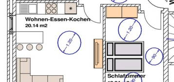 Neuwertige 2ZKB-Wohnung im EG + Garten (2024)