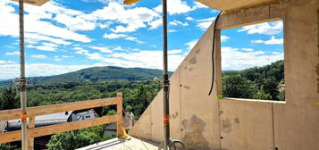 Einfamilienhaus-Niedrigenergiehaus mit Dachterrassenblick auf den Wienerwald, in Fertigstellung