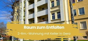 Raum zum Entfalten: 2-Rm.-Wohnung mit Keller in Gera