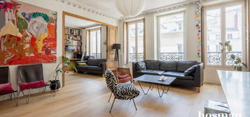 Bel appartement familial et de réception, 6 pièces, 4 chambres, 1 bureau - 124m² - Charme de l’ancien et belle copropriété – Rue Richer