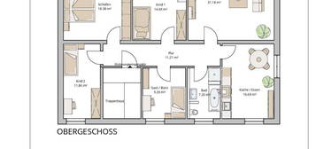 5-Zimmer-Wohnung im Obergeschoss mit ca.123m²