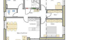 OG-Wohnung mit Balkon und Stellplatz - Zweitbezug - KfW 55