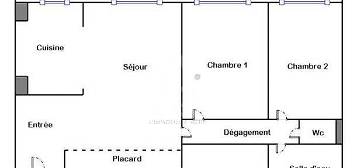 Achat appartement 3 pièces 62 m²