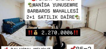 FYAT DT MANSA YUNUSEMRE BARBAROS MAHALLES 2+1 SATILIK DARE